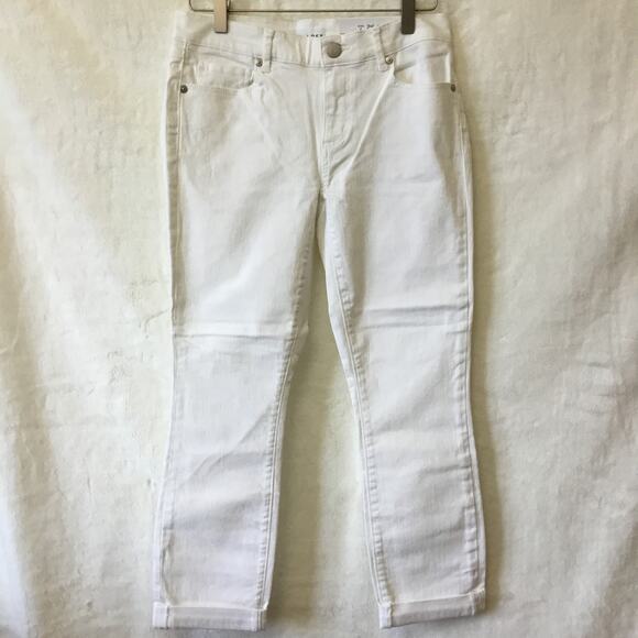 LOFT White Skinny Crop Jeans with Stretch - Picture 4 of 8